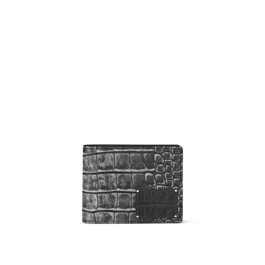 Multiple Wallet Crocodile Mat - Men Small Leather Goods - N30063